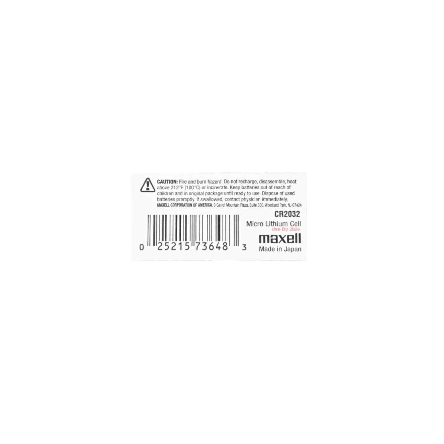 CR2032 Coin Battery