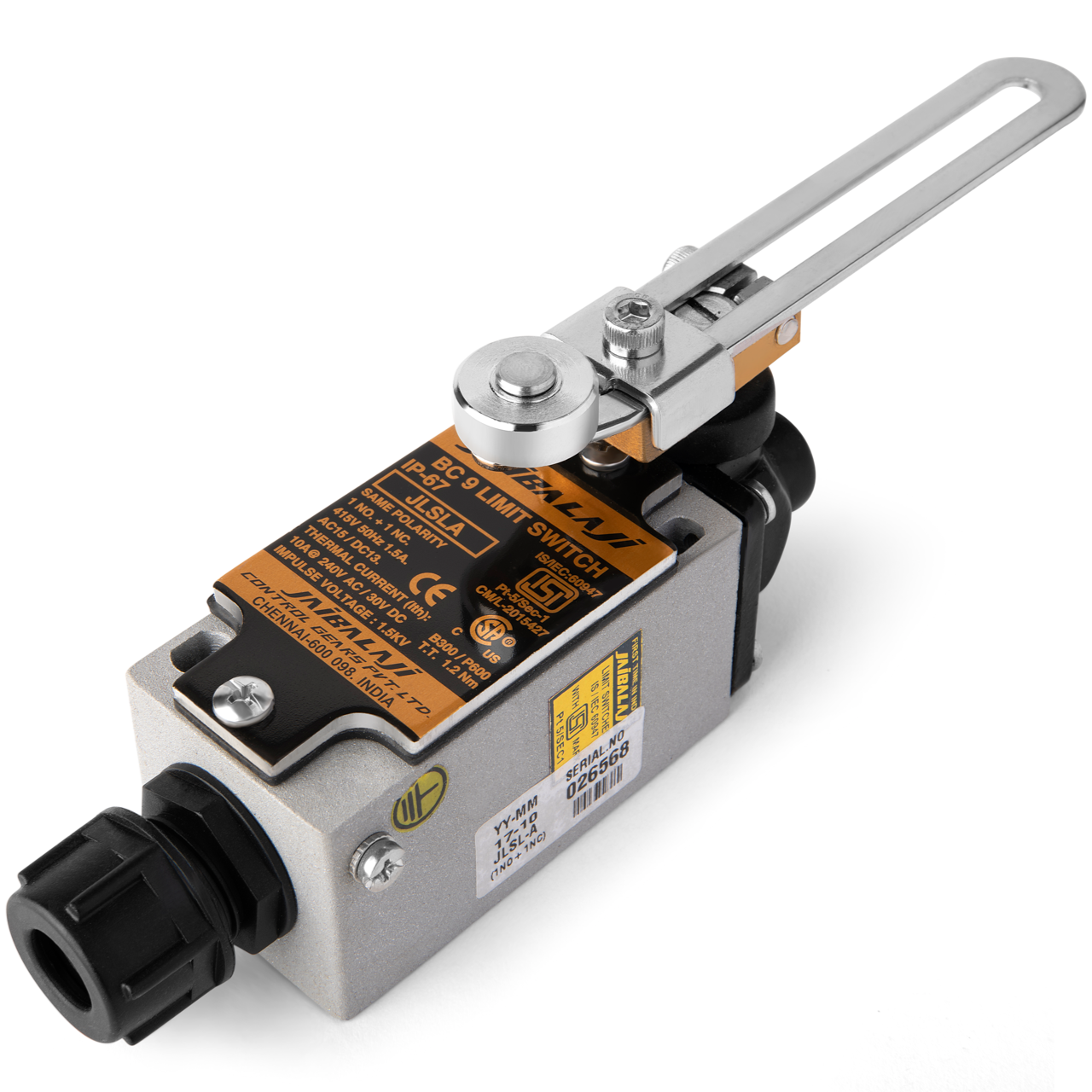 JLSLA Oil Tight Adjustable Roller Limit Switch IP 67